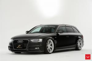 Audi A4 Avant 2.0T by AF Air Force Japan on Vossen Wheels (VFS6) 2017 года